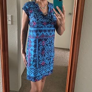 Ethnic print dress- Tori Richard
